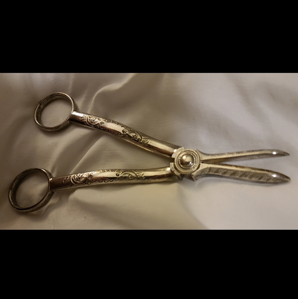 Vintage Silverplate Grape Shears